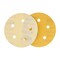 400 Grit - 5" Gold DA Sanding Discs - 5-Hole Pattern Hook and Loop - Box of 50